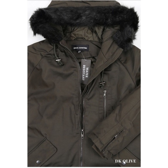 Zenana Outfitters Jackets & Blazers - ZENANA OUTFITTERS OVER SIZED HOODED JACKET OLIVE